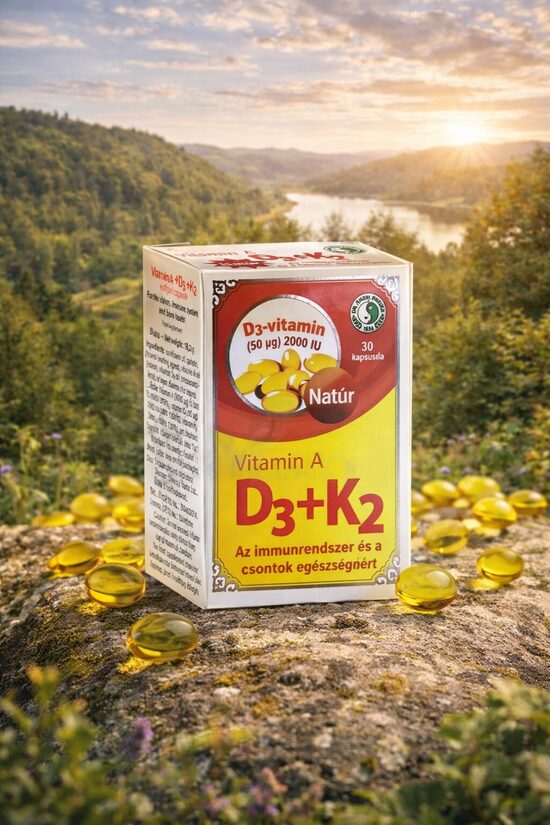 KAULIEM, IMUNITĀTEI UN VISPĀRĒJAI VESELĪBAI D3+K2 VITAMĪNS