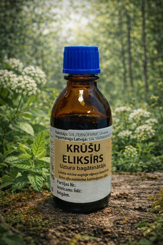 KRŪŠU ELIKSĪRS ELPOŠANAS CEĻIEM 25ML