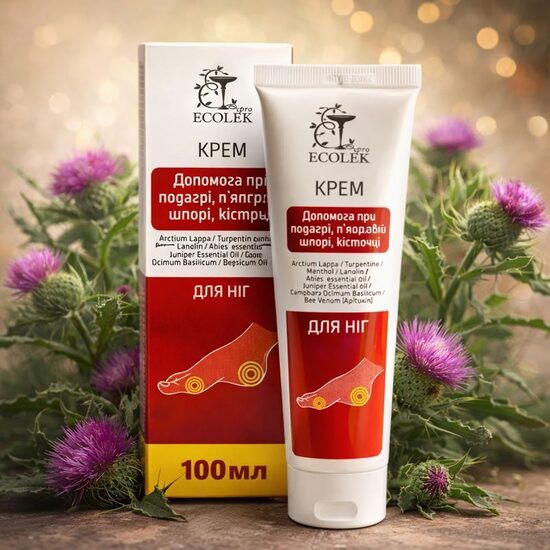 PALĪDZĪBA PIE PODAGRAS, PAPĒŽA PIEŠI, PIRKSTU STĪVUMS  KRĒMS KĀJĀM, KĀJU PĒDĀM 100ML