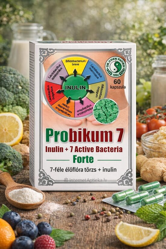 PROBIKUM 7 FORTE -  atbalsts zarnu miklofloras līdzsvaram 60 kapsulas